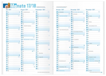 Monatsübersichten: Häfft - Das Hausaufgabenheft! 2017/2018