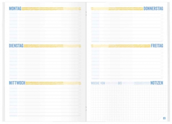 Kalendarium: Schulstuff Aufgabenheft in A5 oder A6