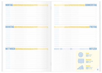 Kalendarium: Schulstuff Aufgabenheft in A5 oder A6