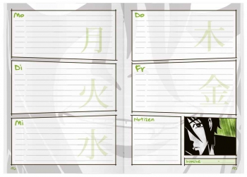 Kalendarium Manga/Vampire: Aufgabenheft Schulstuff Thema