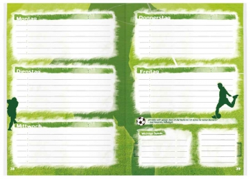 Kalendarium Fußball: Aufgabenheft Schulstuff Thema