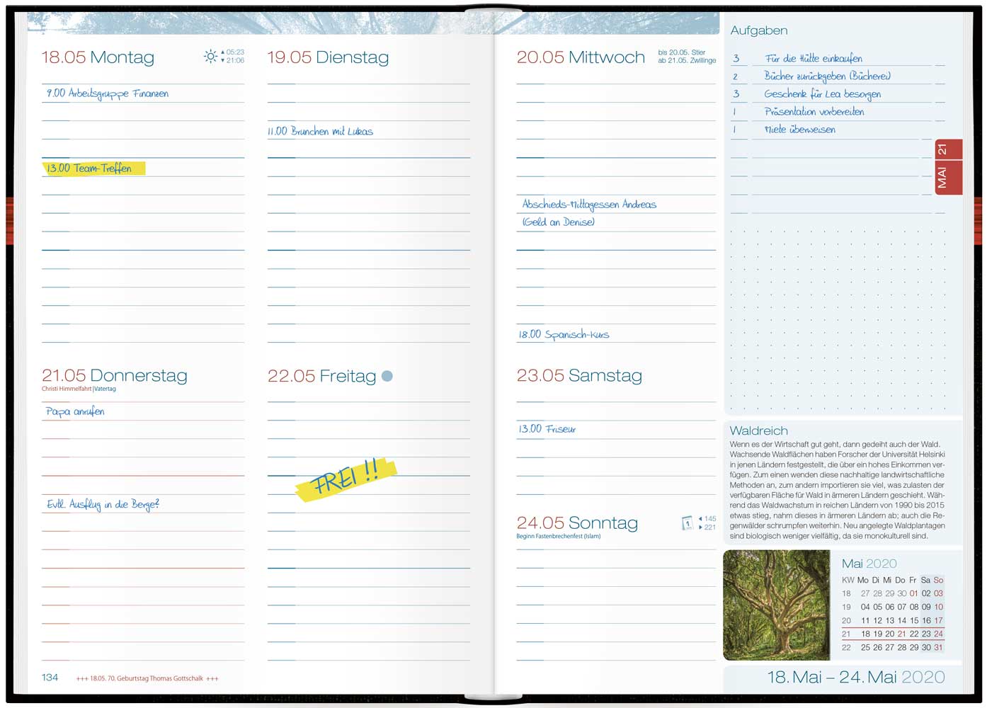 Der AllroundKalender für Freizeit & Arbeit »Chäff Timer« 2019/20!