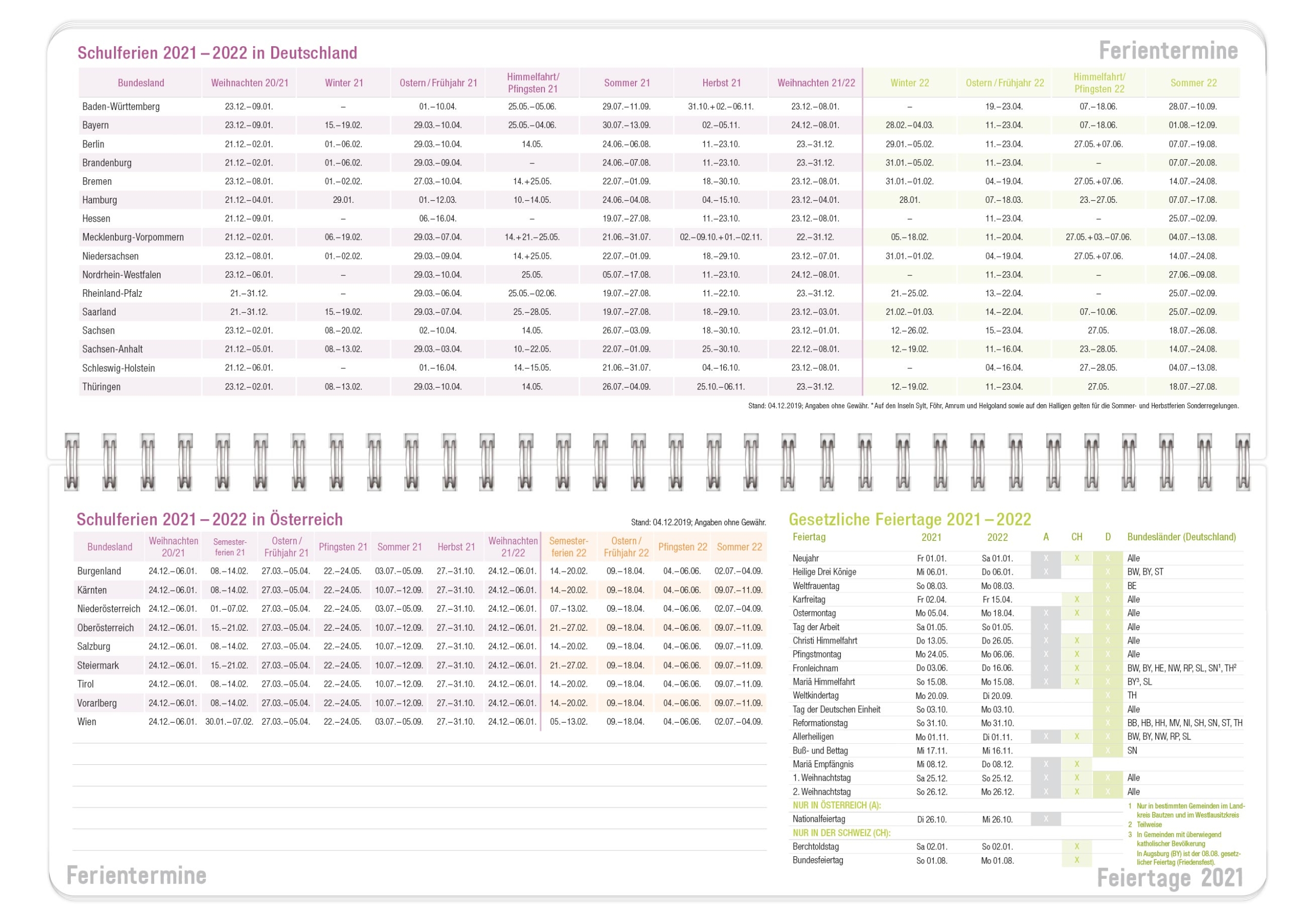 Tischkalender Rainbow Hafft Verlag
