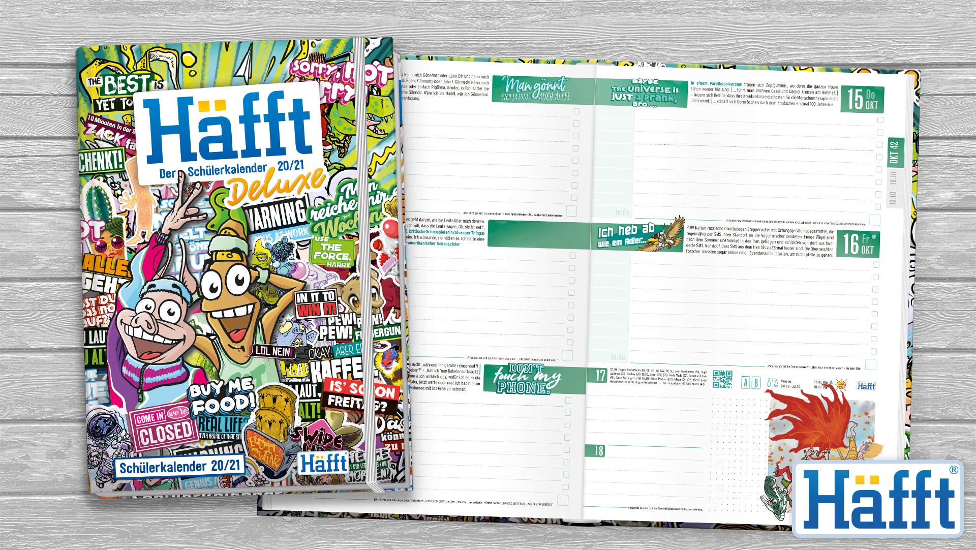 Außergewöhnliche Schülerkalender 2020/21 von der Häfft-Verlag GmbH