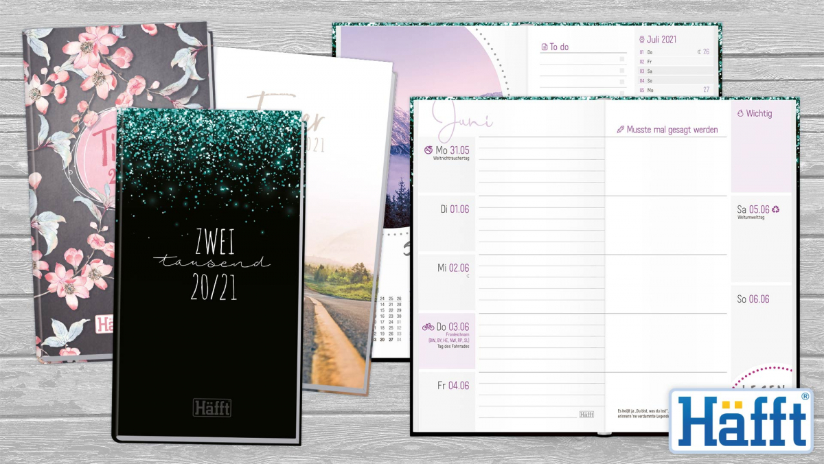 Außergewöhnliche Schülerkalender 2020/21 von der Häfft-Verlag GmbH