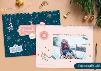 Gestaltungsbeispiel Bastel-Adventskalender A4 Trendstuff by Häfft