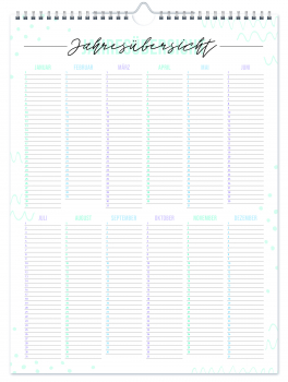 Bastelkalender A4 ohne Datum