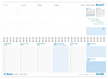 Tischkalender 2022 blau_Innenseite 2