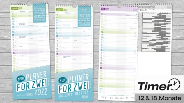 Der übersichtliche FamilienWandkalender 2021/22!