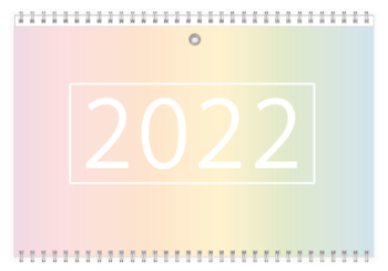 3 Monatskalender 2022 zugeklappt