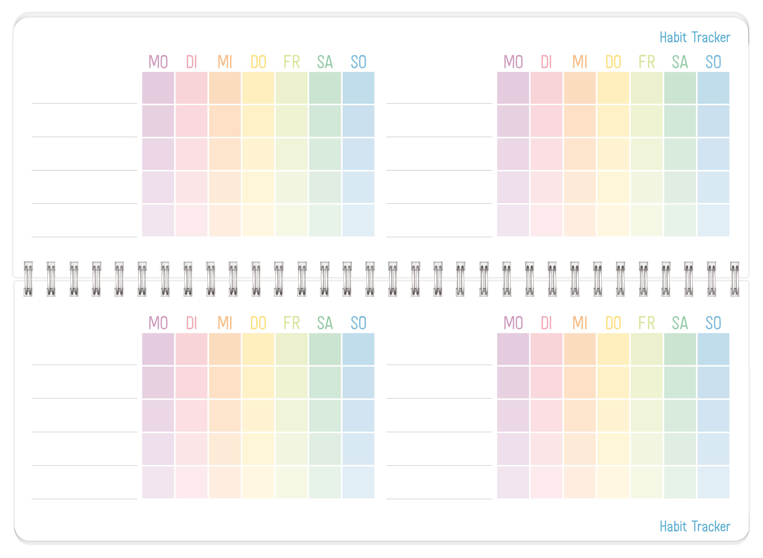 Tischkalender undatiert Rainbow - Inhaltsseite 3