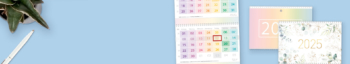 Drei Monatskalender 2025