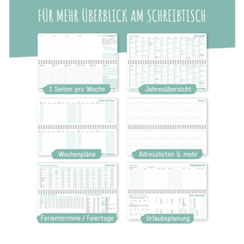 Wochen-Tischkalender 2023 Features
