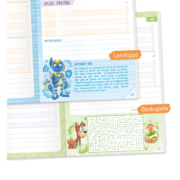 Grundschul-Hausaufgabenheft 22/23 - Lerntipps