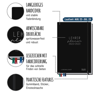 Lehrer-Planer 22/23 Lehrerkalender - Aufbau
