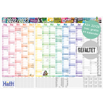 Schuljahres-Wandkalender 2022/2023 - Design