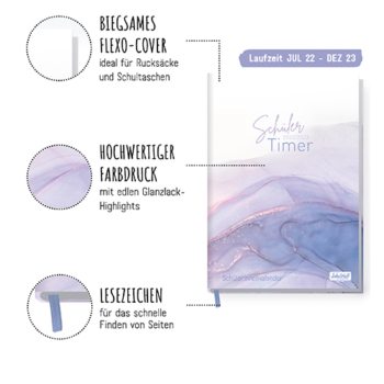 Schulstuff Schülertimer A5 22/23 - Aufbau