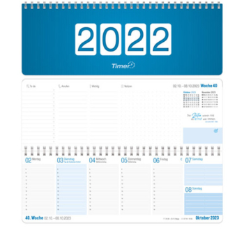 Tischkalender 2023 Königsblau für das Büro