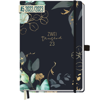 Wochen-Notiz-Timer A5 2022 2023 - Cover Mondscheinblüte