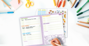 Grundschul-Hausaufgabenheft A5 22/23 - Anwendungsbeispiel