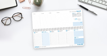Tischkalender 2023 Königsblau - Anwendungsbeispiel