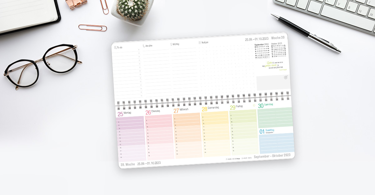 Tischkalender 2023 Rainbow – Anwendungsbeispiel Tischkalender 2023 Rainbow - Anwendungsbeispiel