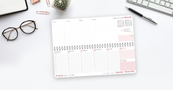 Tischkalender 2023 Rosé - Anwendungsbeispiel