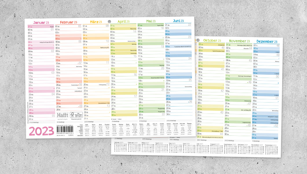 Tafelkalender A4 Format