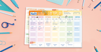 Tischblock Häfft Lernplan A4 - Anwendungsbeispiel
