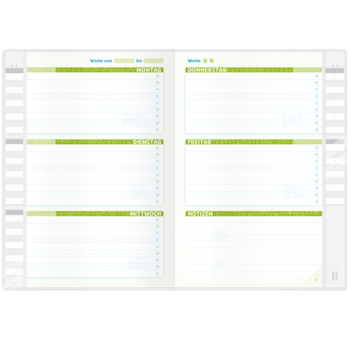 Schulstuff Aufgabenheft Smart A5 - Wochenübersicht