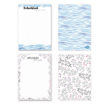 Notizblock A6 - Designauswahl