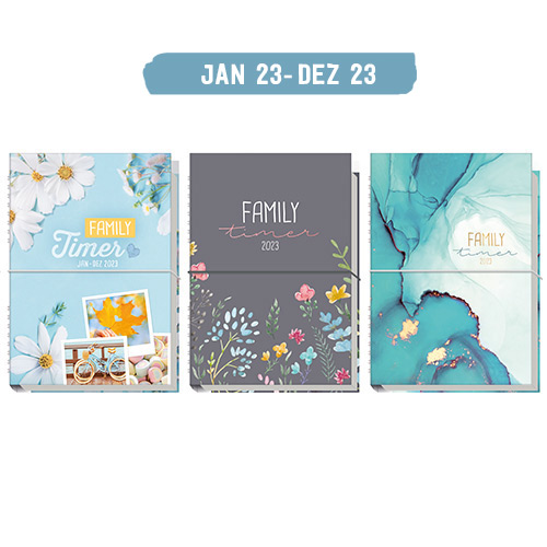 Häfft Family-Timer 2026 - Familienkalender A5+ Für 4 Personen