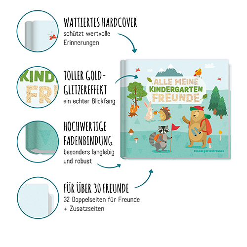 Kindergarten Freundebuch - Aufbau & Design