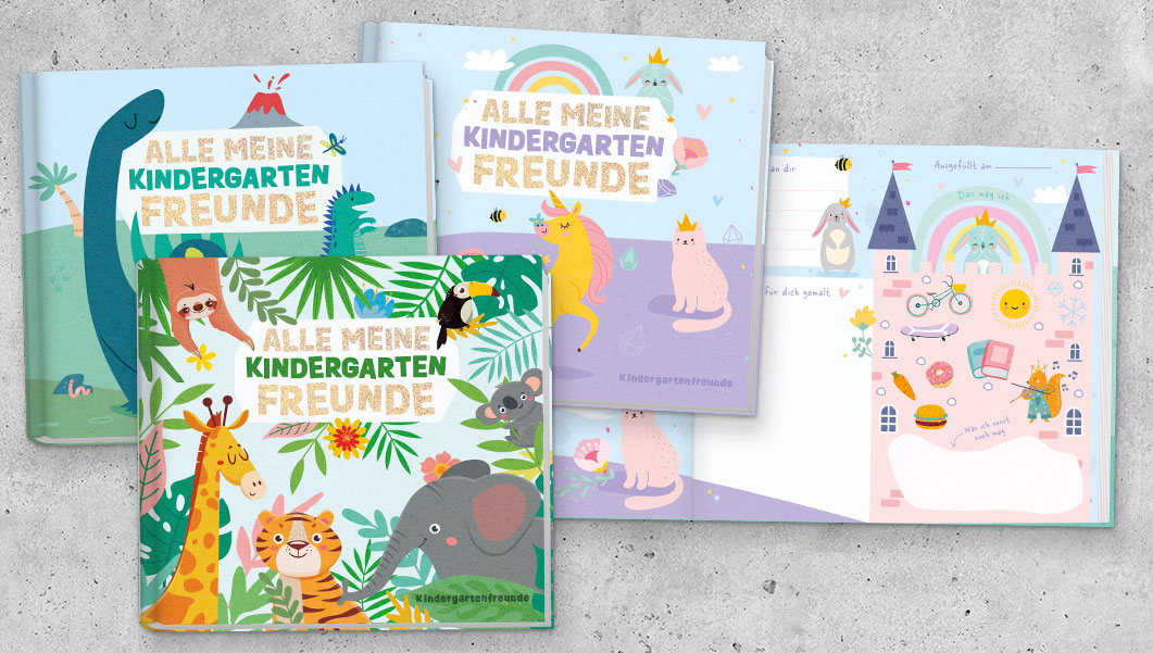 Lernfreunde Kindergarten Freundebuch Übersicht