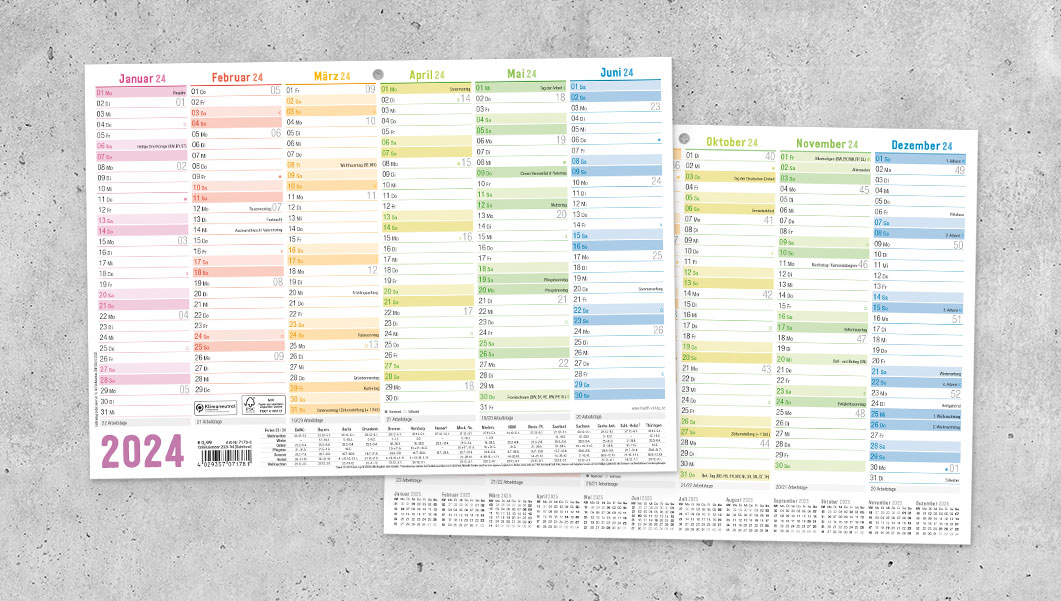 Tafelkalender A4 Format