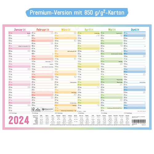 Tafelkalender Premium 2024 - Designauswahl