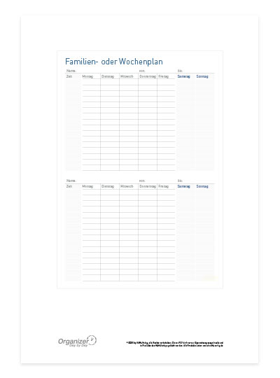 Day by Day - 2024 Download Familien - Wochenplan