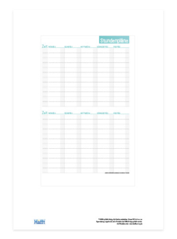 Häfft Planer - Download Stundenpläne