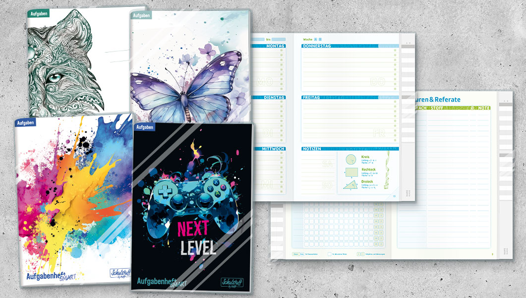 Schulstuff Aufgabenheft Smart A5 - Übersicht