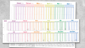 Teamkalender Wandkalender - Übersicht