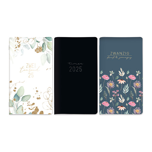 Taschenkalender 2025 A6 Denim + Zubehör Set