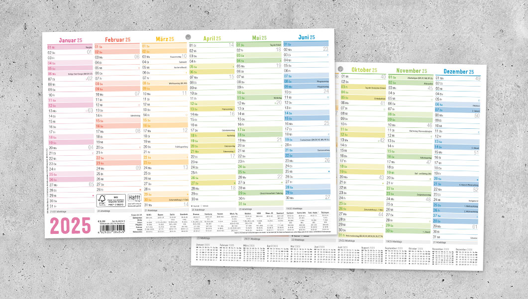 Tafelkalender A4 Format