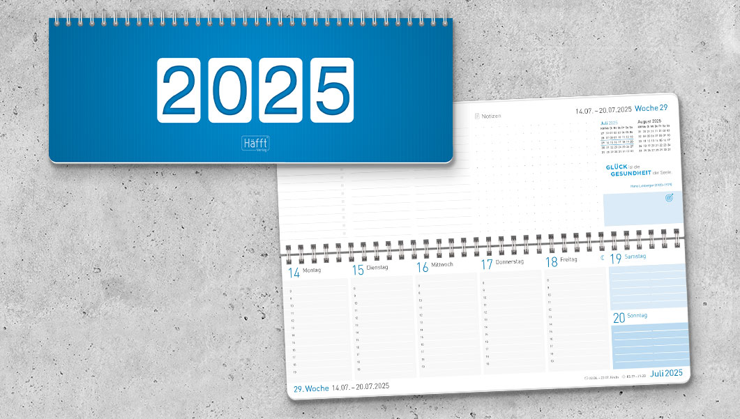 Tischkalender 2023 - Königsblau