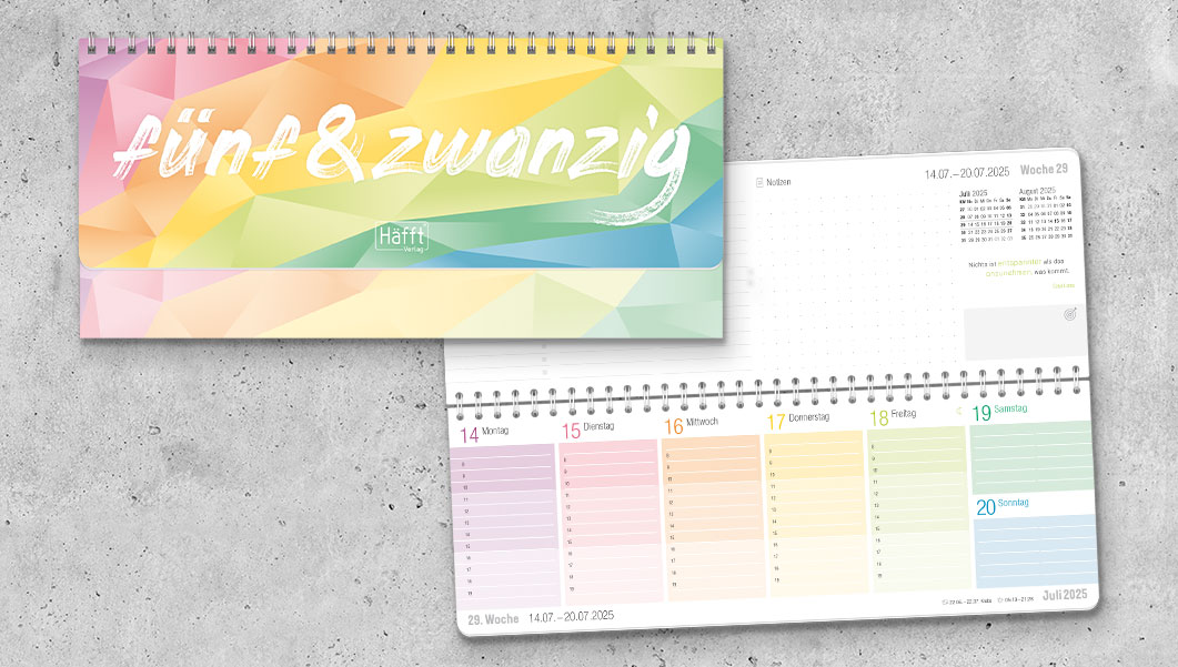 Tischkalender Rainbow - Übersicht