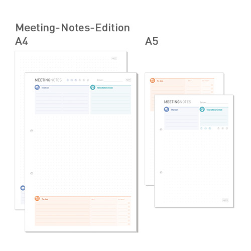 Meeting Notes Gesprächsblock - Designs