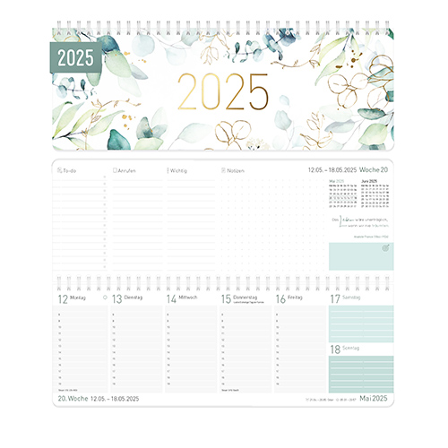 Tischkalender 2025 BlattgoldDesign I HäfftVerlag