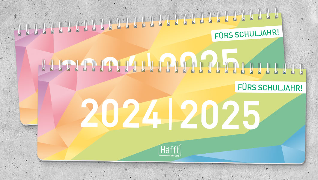 Schuljahres Tischkalender - Übersicht