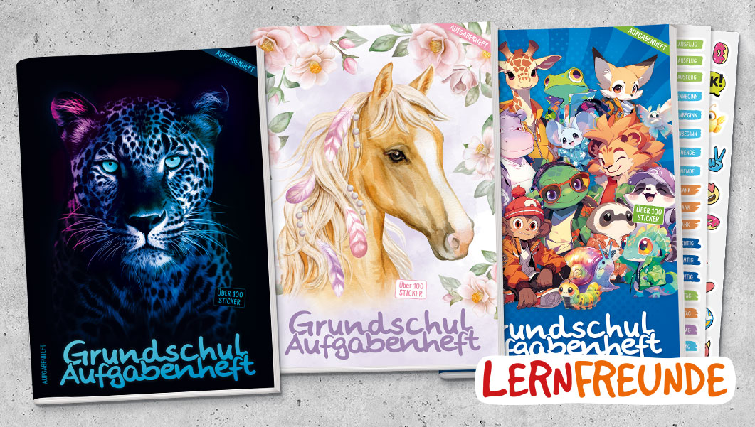 Grundschul-Aufgabenheft Lernfreunde - Übersicht
