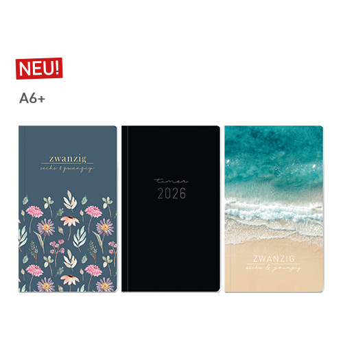 Monatskalender Pocket slim 2025 2026 -Designs