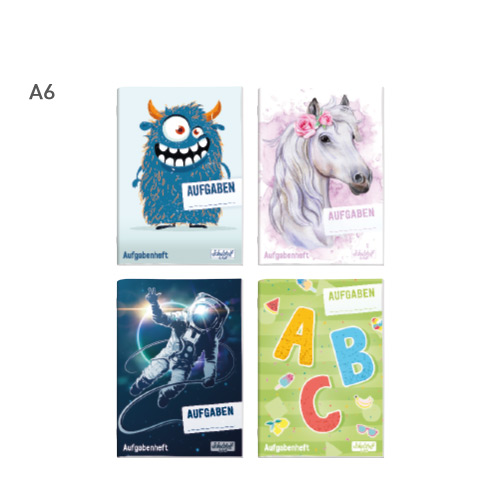 Schulstuff Aufgabenheft A6 - Designs